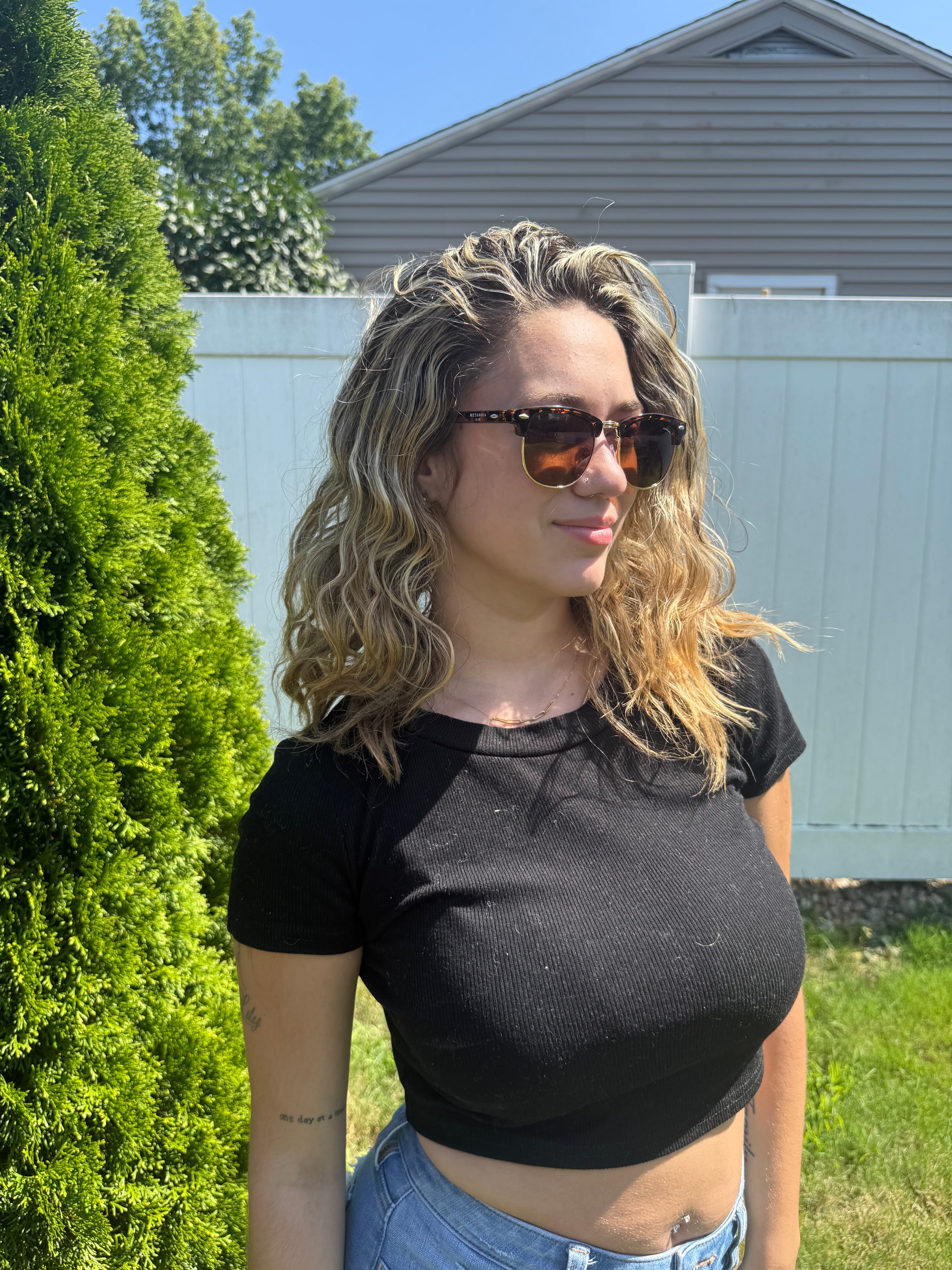 Metanoia Rise Tortoise Rimless UV400 Protection Sunglasses