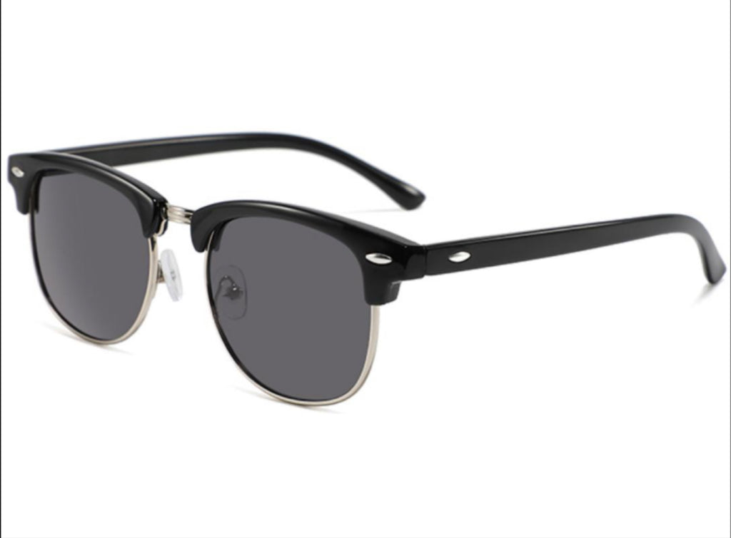 Metanoia Rise UV400 Sunglasses – Black & Gold Accent