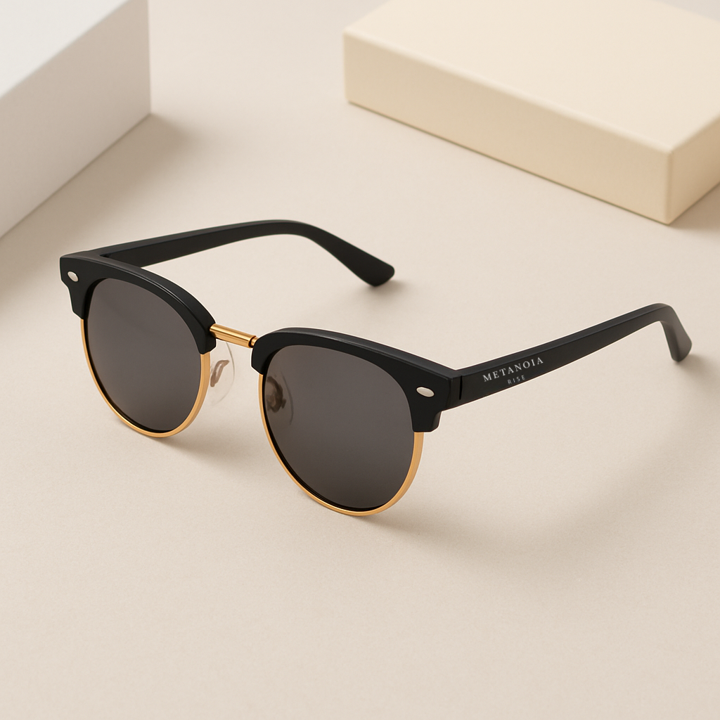 Metanoia Rise UV400 Gold Accent Sunglasses